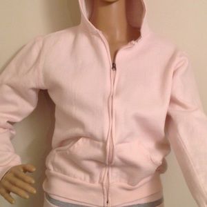 Pink zip up hoodie size medium